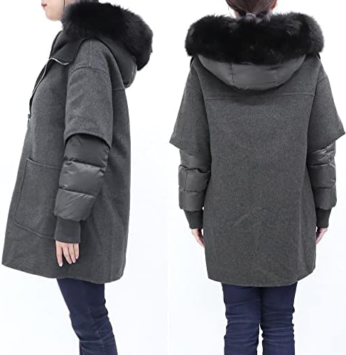 MOORER レディース カシミアウール 3WAY ダウンコート Amazon | [ムーレー] レディース ウール カシミア アウター 3WAY